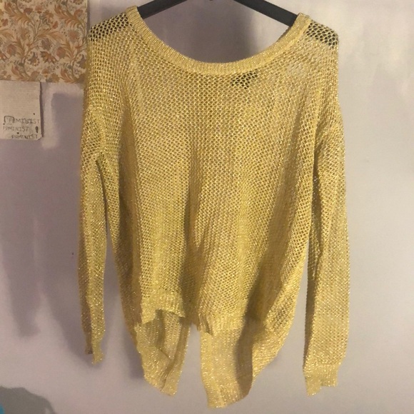 Metallic Gold Thread Cardigan - Picture 2 of 4